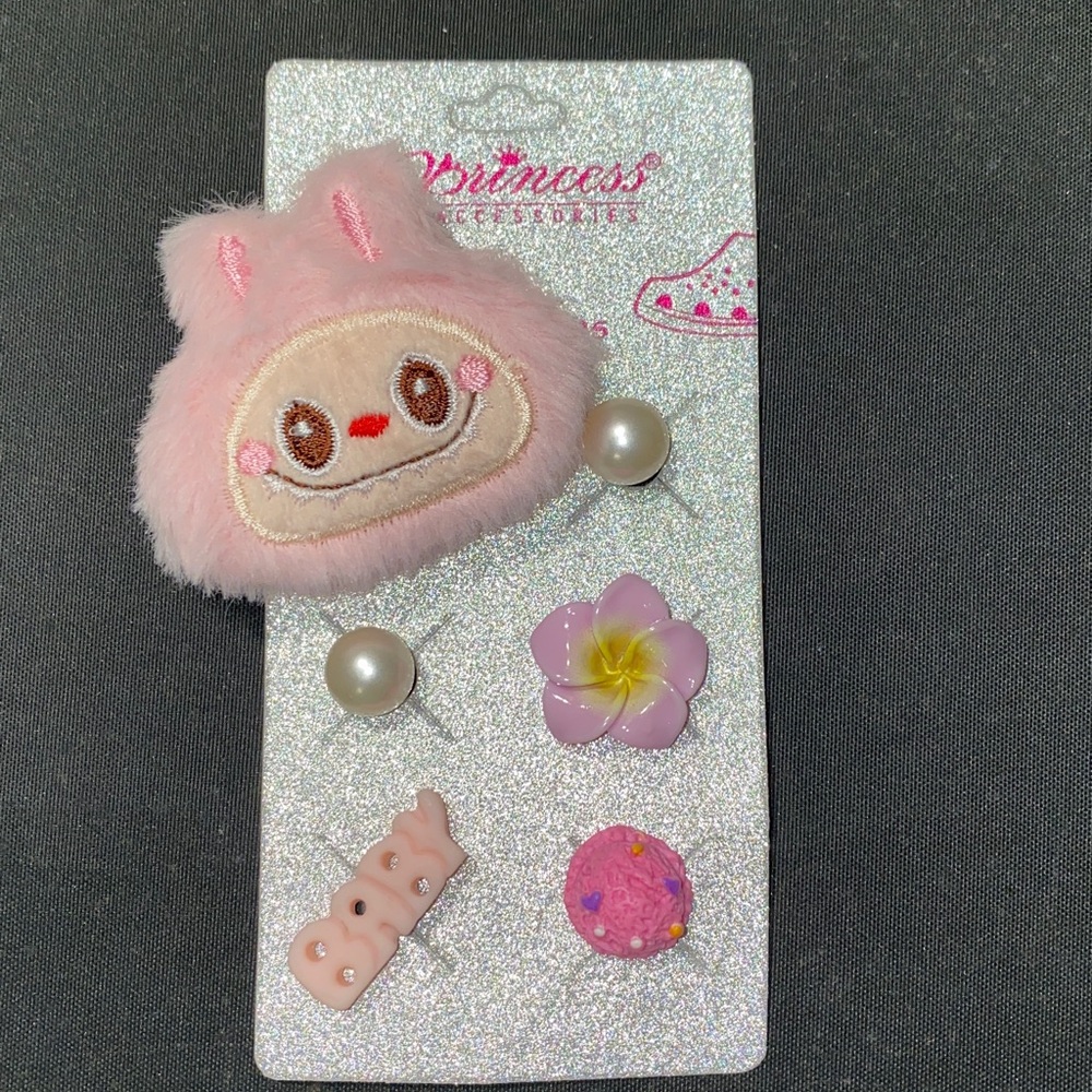 Set of Lychea Berry LABUBU Anime Crocs Shoe Charms